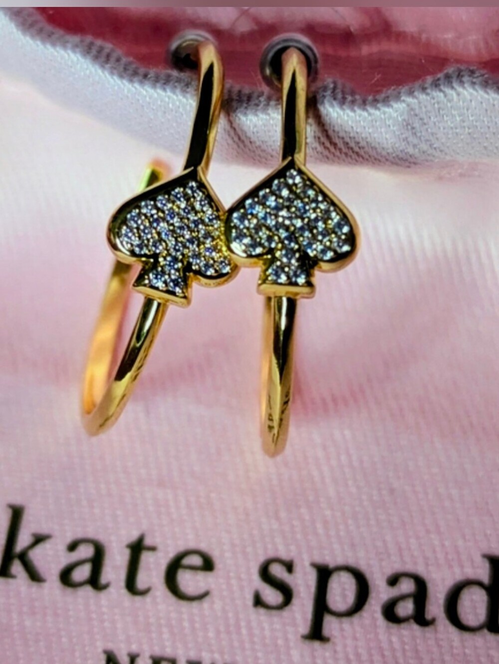 NWT Kate Spade New York Everyday Spade Hoops - gold♠️